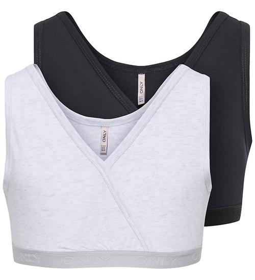 Kids Only Toppe - Vendbare - 2-pak - Noos - Light Grey Melange/S