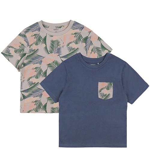 Name It T-shirts - 2-pak - NkmValmas - Vintage Indigo/Chateau Gr