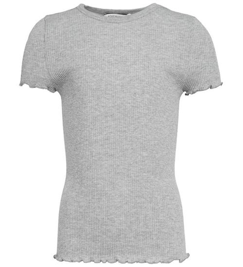 Rosemunde T-shirt - RkBalta - Rib - Modal/Bomuld - Light Grey Me