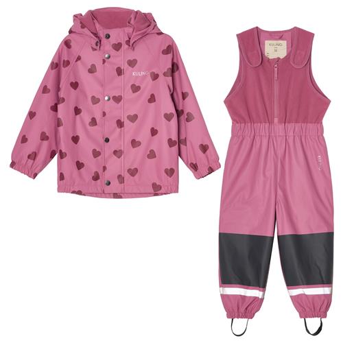 Kuling Ottawa Foret Regnsæt Mauve Hearts  98/104 cm  Lilla  98/104 cm  Drenge, Piger