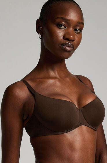 Hunkemöller Formstøbt bøjle-bh Smooth Brun