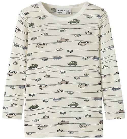 Name It Bluse - Uld - NmmWang - Snow White/Highway