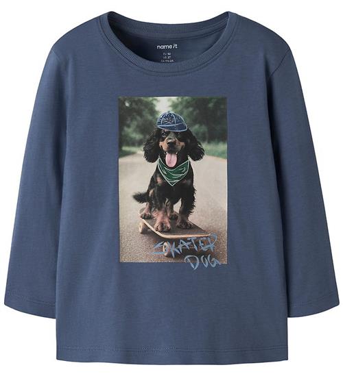 Name It Bluse - NmmVoto - Vintage Indigo/Skater Dog