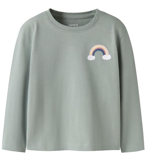 Name It Bluse - NmfVeen - Green Milieu/Rainbow