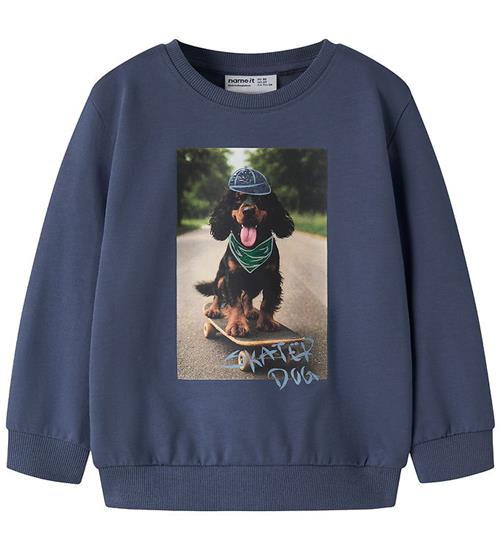 Name it Sweatshirt - NmmVoto - Vintage Indigo/Skater Dog