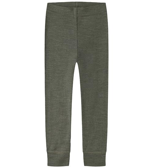 Name It Leggings - Uld - Rib - Noos - NmnWax - Mulled Basil