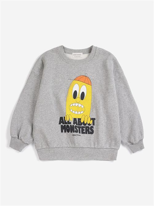 Bobo Choses Bigtooth Lemon Sweatshirt Light Heather Grey  Light Heather Grey 6-7 Y  Grå  6-7 år  Drenge