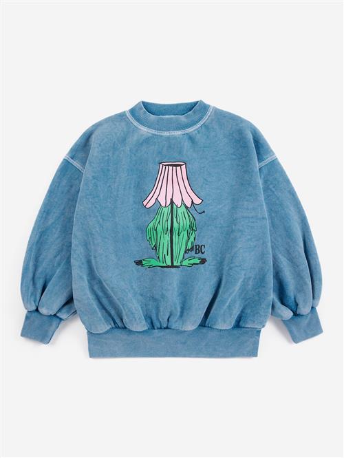 Bobo Choses Hidden Monster Sweatshirt Blue  Blue 8-9 Y  Blå  8-9 år  Piger