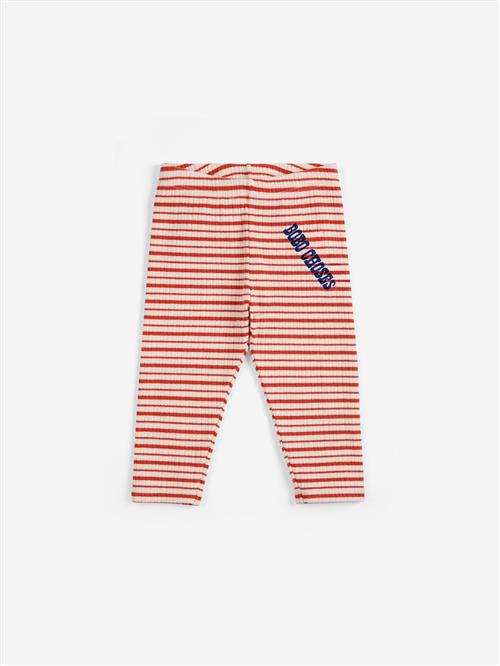 Bobo Choses Pop Stripes Leggings Offwhite  Offwhite 9 Months  Hvid  9 måneder  Drenge, Piger