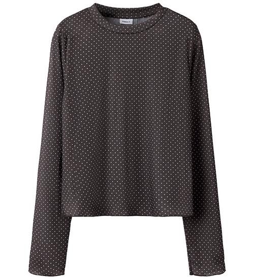 Name it Bluse - Mesh - NkfLikka - Chocolate Brown