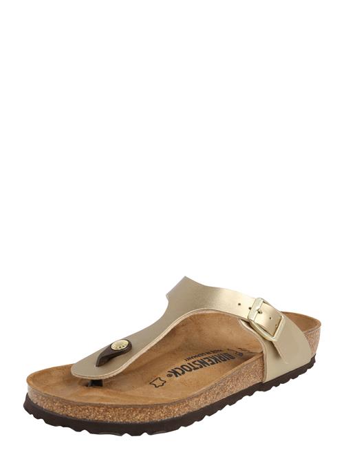BIRKENSTOCK Pantoletter 'Gizeh'  guld