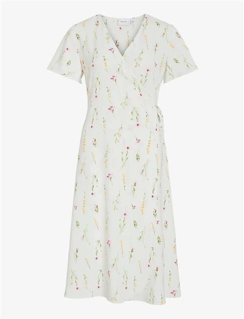 Vila | Vilovie S/S Wrap Midi Dress - Noos | 40