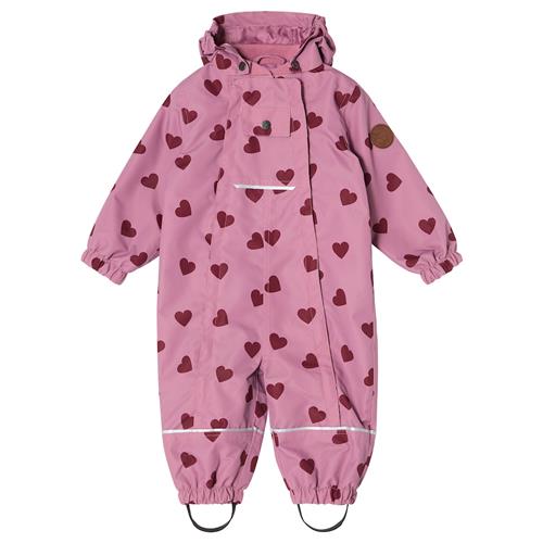 Kuling Milano Overtræksdragt Med Skal Mauve Hearts  Mauve Hearts-80 cm  Lyserød  80 cm  Drenge, Piger