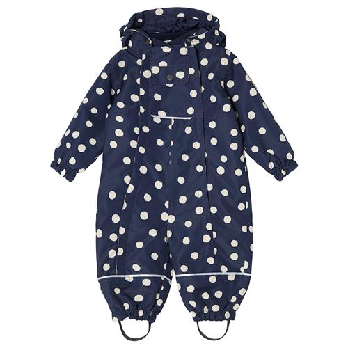 Kuling Milano Overtræksdragt Med Skal Navy Polka Dots Navy Polka Dots-80 cm  Marineblå  80 cm  Drenge, Piger