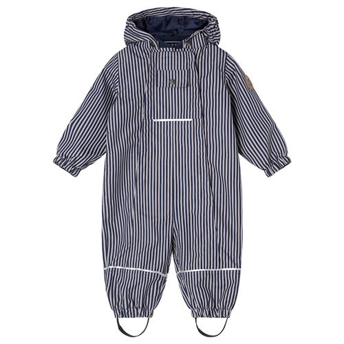 Kuling Milano Overtræksdragt Med Skal Navy /Taupe Stripe  Navy /Taupe Stripe-80 cm  Marineblå  80 cm  Drenge, Piger