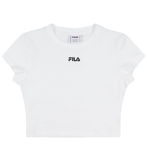 Fila T-shirt - Ceranova Cropped - Bright White m. Logo