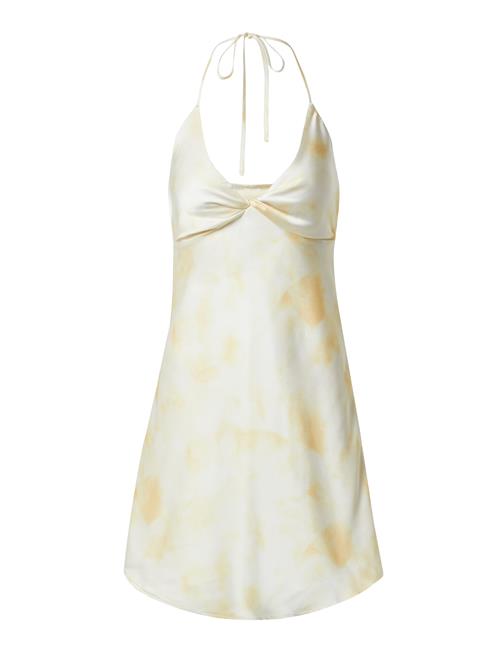 ABOUT YOU x Laura Giurcanu Sommerkjole 'Alesa'  pastelgul / naturhvid