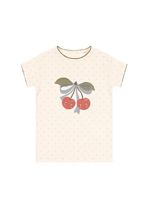 Konges Sløjd GOTS Minnie Tee Minnie Coeur  Minnie Coeur 4 Y  Hvid  4 år  Piger