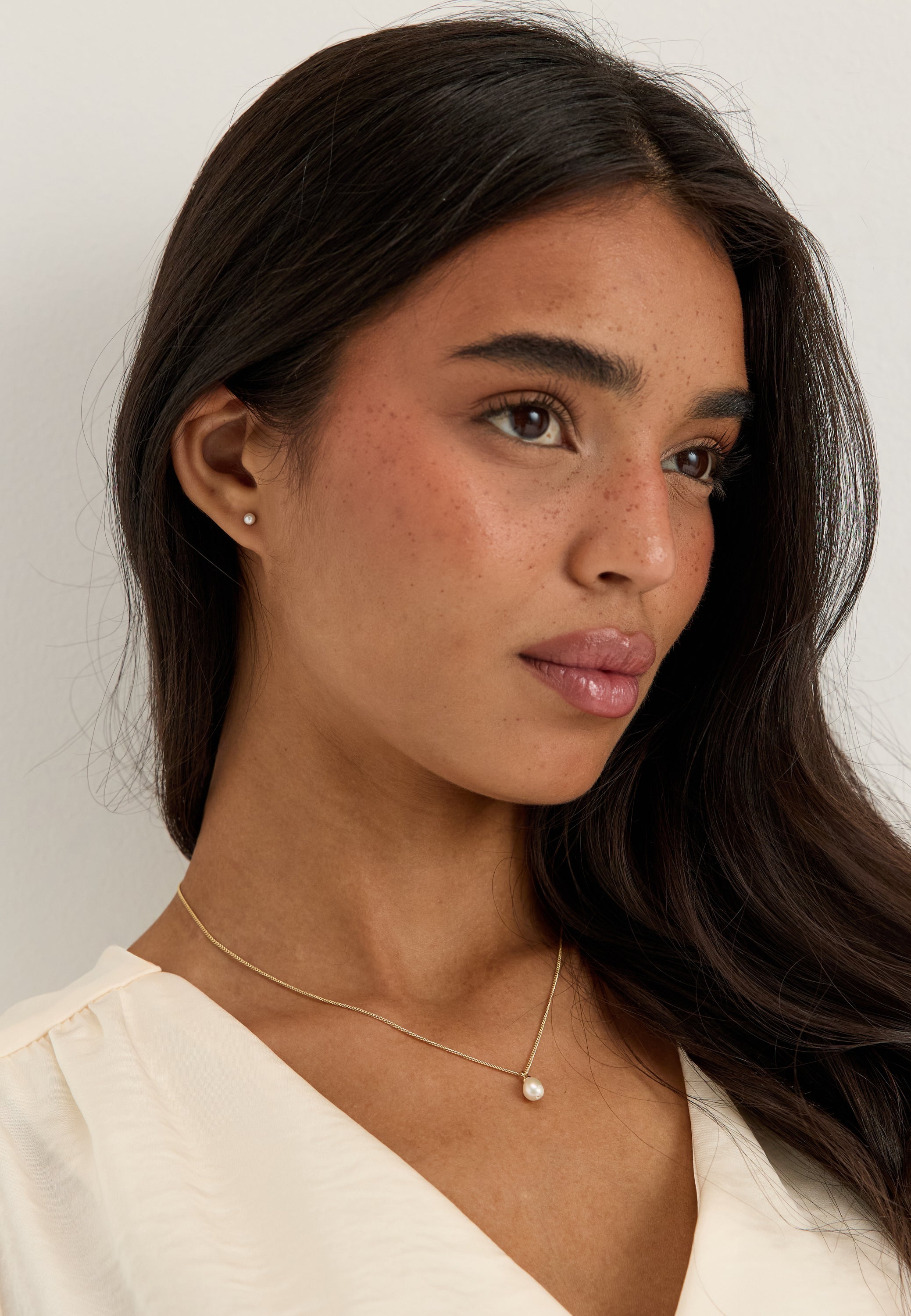 PILGRIM Evena Gift Set, Necklace & Earstuds, gold-plated