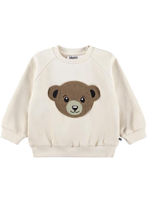 Molo GOTS Disc Sweatshirt White Noise  White Noise 74 cm  Hvid  74 cm  Drenge, Piger