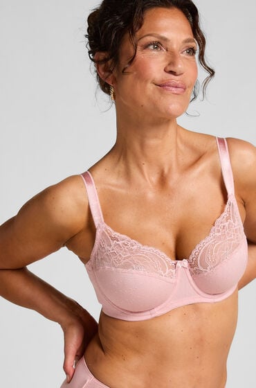 Hunkemöller Ikke-formstøbt bøjle-bh Sophie Lyserød