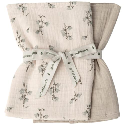 garbo&friends 2-pak Muslin-tæpper, 60 X 60 Cm Bluebell  Bluebell One Size  Beige  One Size  Drenge, Piger