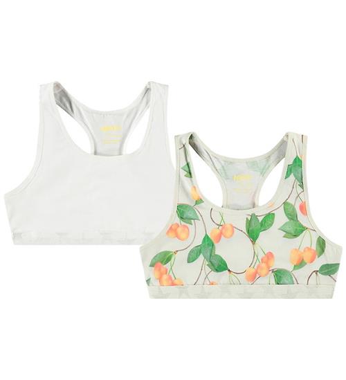 Molo Toppe - 2-pak - Jade - Cherries White