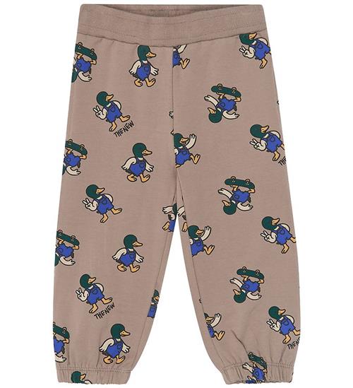 The New Siblings Sweatpants - TnstVhil - Taupe Gray m. Print