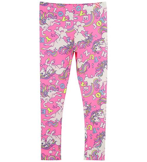 Billieblush Leggings - Pink m. Enhjørninger
