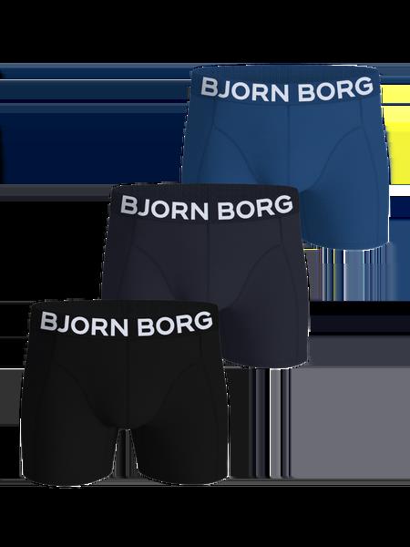 Björn Borg Organic Cotton Stretch Boxers 3-pack Sort, XL