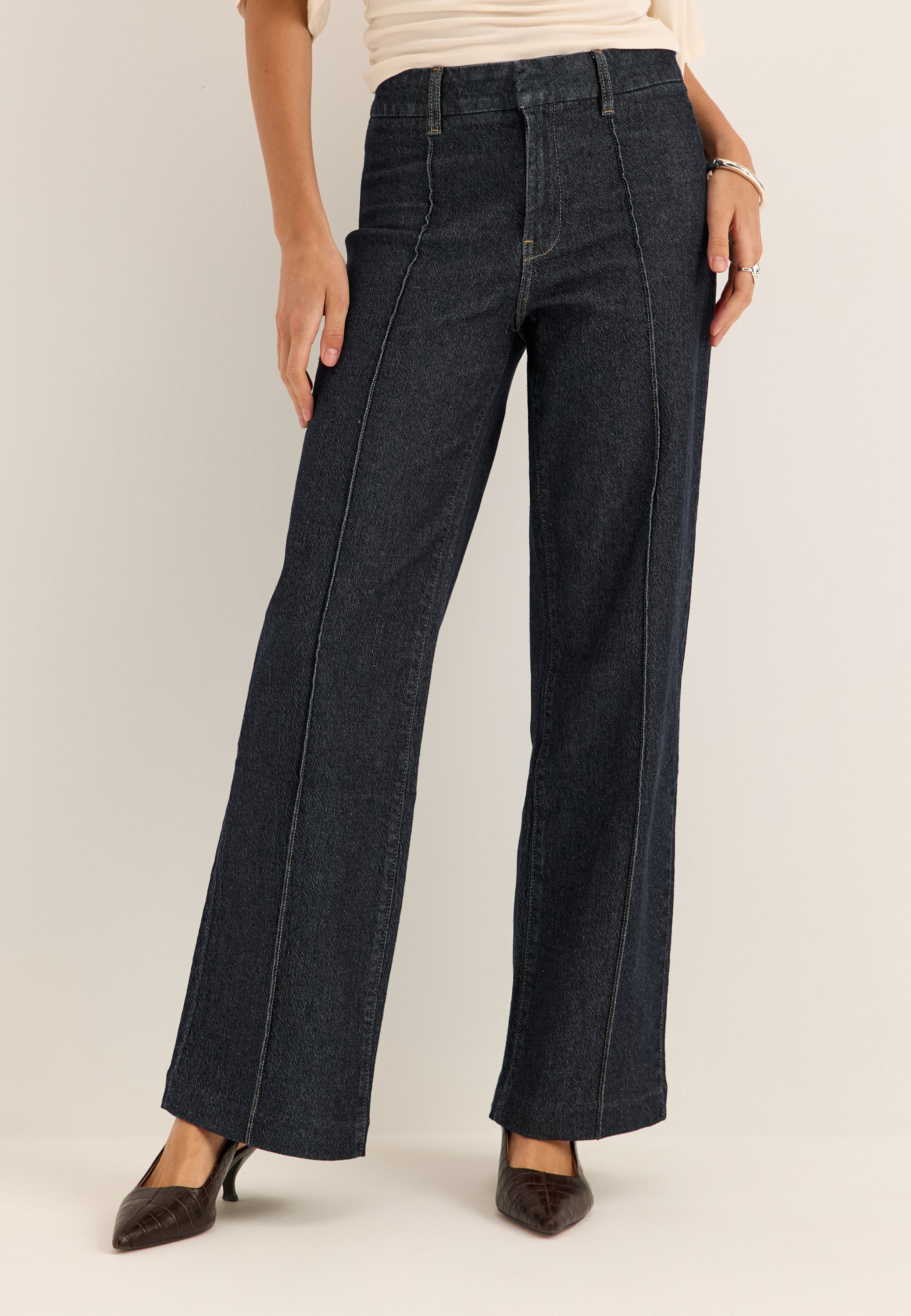 BUBBLEROOM Front Seam Jeans