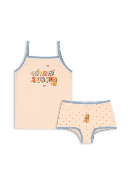 Konges Sløjd Basic Undertøjssæt Teddy Coeur  Teddy Coeur-5Y  Lyserød  5 år  Piger