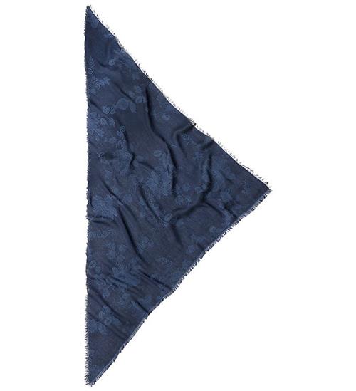Lala Berlin Tørklæde - 244x62 - Akryl/Viskose - Lace Navy