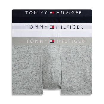 Tommy Hilfiger 3P Original Trunks Marineblå/Grå bomuld Large Herre
