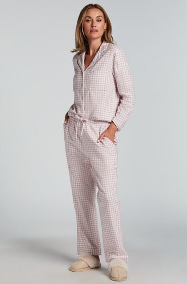 Hunkemöller Pyjamasbukser af flonel Lilla