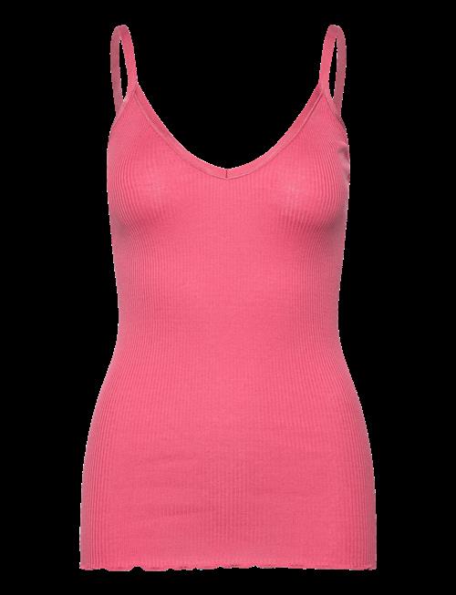 Rosemunde | Rwbelle Silk Sl V-Neck Elastic Top | L