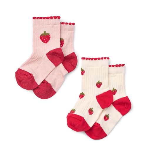 Flöss Vibe 2-pak Sokker Glitter Berry  Glitter Berry  29-32 EU  Rød  29-32 EU  Piger