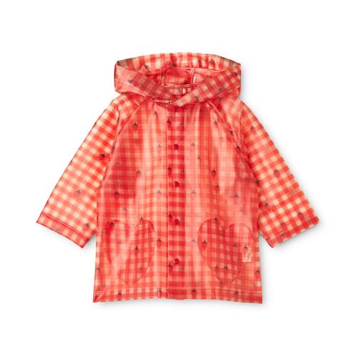 Flöss Iris Regnfrakke Berry Gingham  Berry Gingham 3-4 Y  Rød  3-4 år  Drenge, Piger