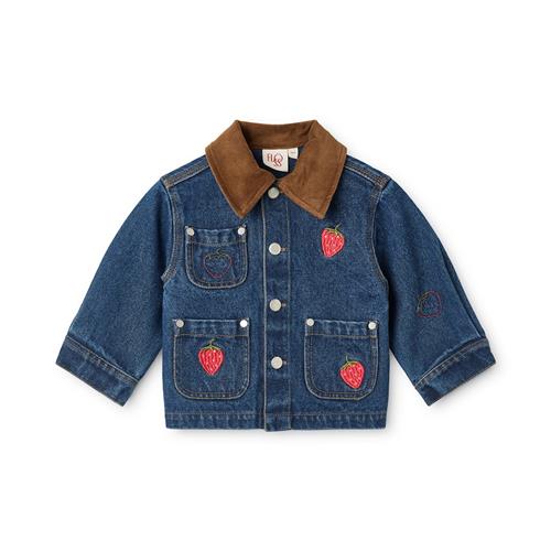 Flöss Sage Jakke Mid Blue  Mid Blue 5-6 Y  Blå  5-6 år  Piger