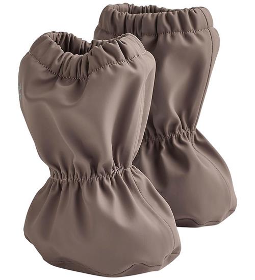 Wheat Overtrækssko m. Fleece - PU - Como - Plum Truffle
