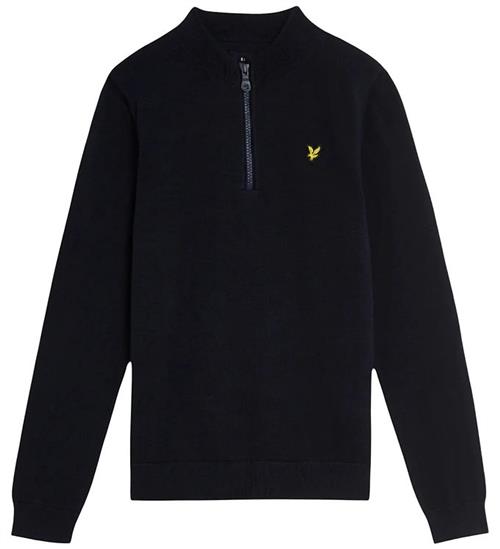 Lyle & Scott Bluse m. Lynlås - Strik - Dark Navy