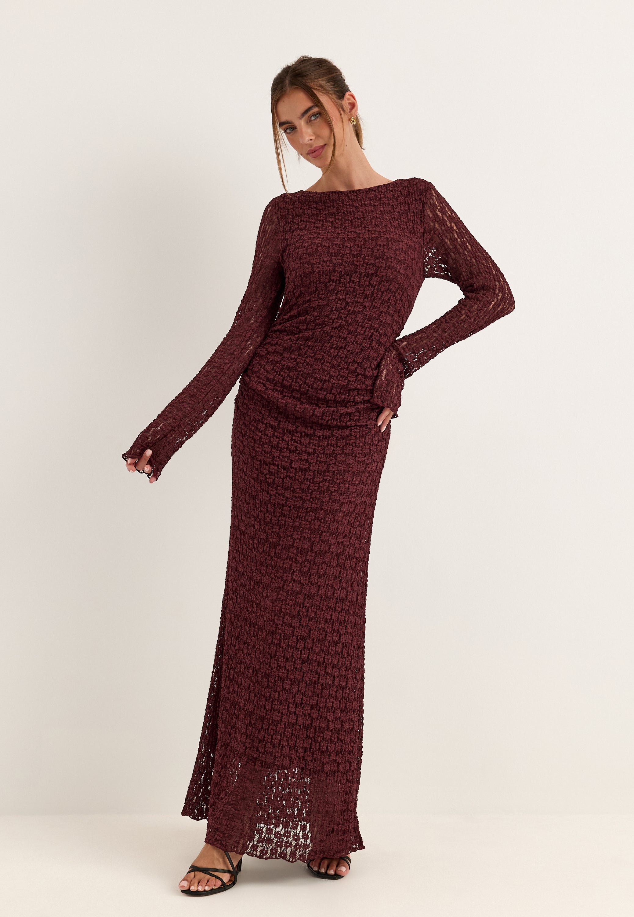 BUBBLEROOM Lace Ankle Dress