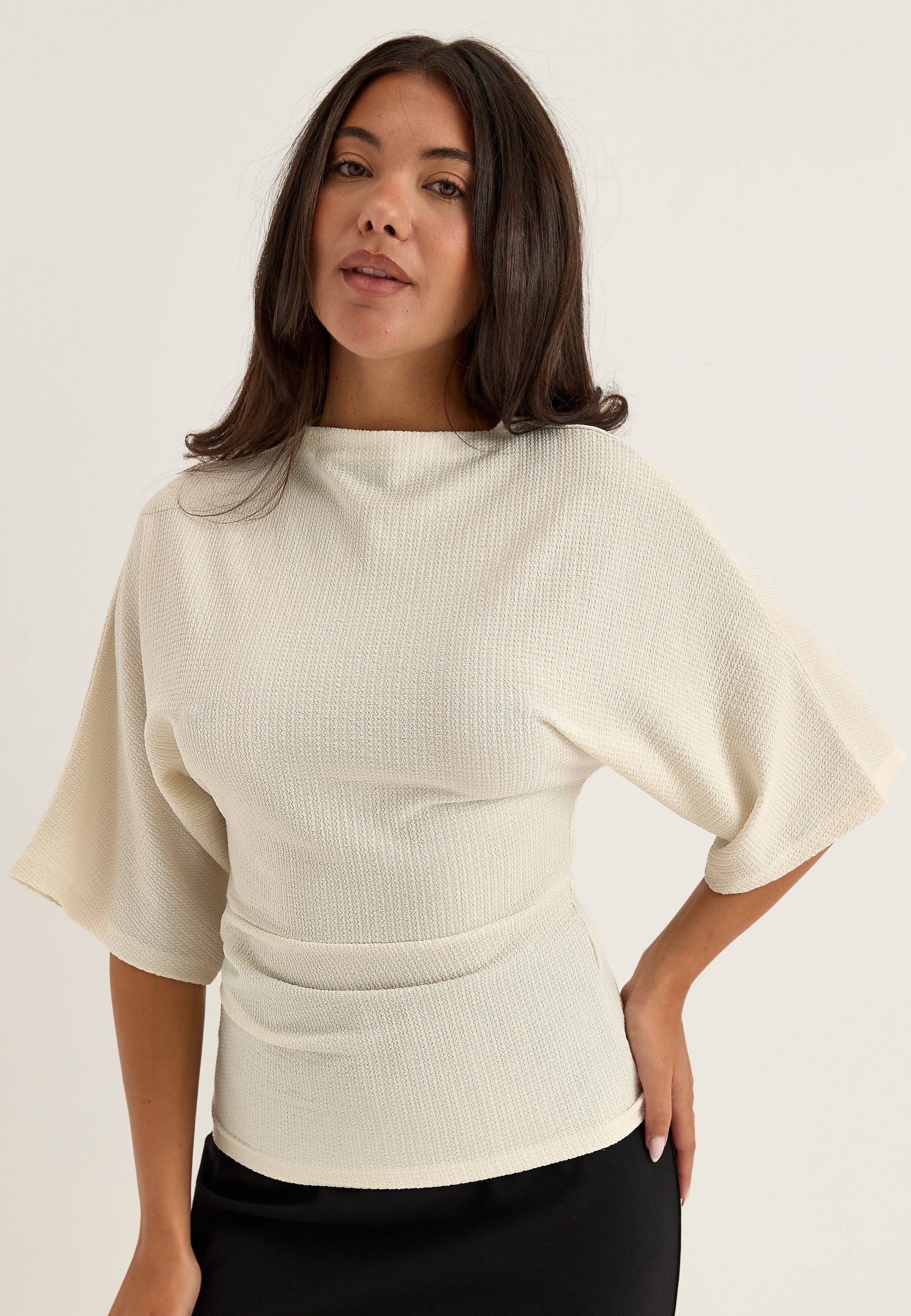 BUBBLEROOM Funnel Neck Top