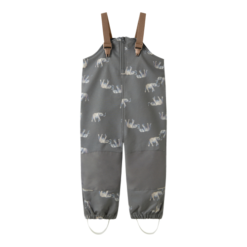 NAME IT Softshell Bukser Alfa08 Bib Quiet Shade Elephant