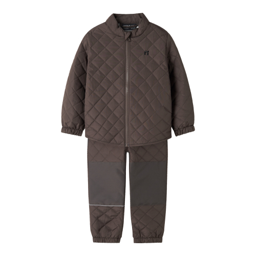 NAME IT Quiltede Sæt Chilly Seal Brown