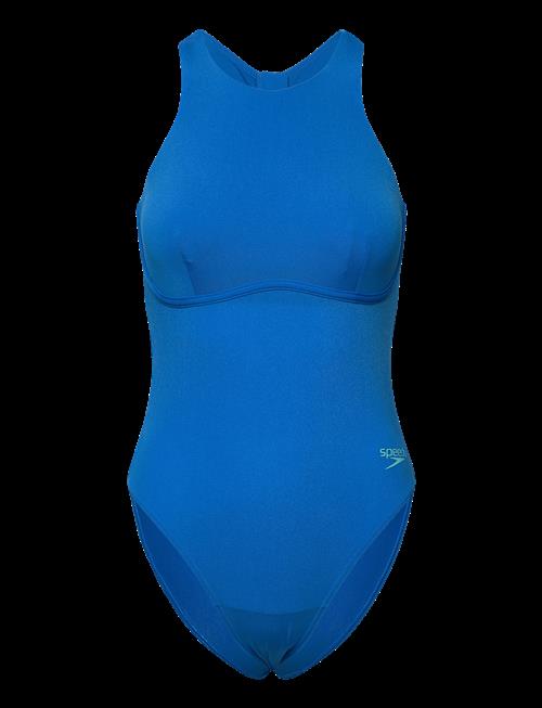 Speedo | Womens Racer Zip Swimsuit With Built In Swim Bra | 40