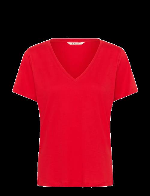 Cream | Crnaia Deep V-Neck T-Shirt | L
