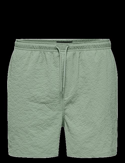 ONLY & SONS | Onsted Life Solid Seersucker Swim Noos | XXL