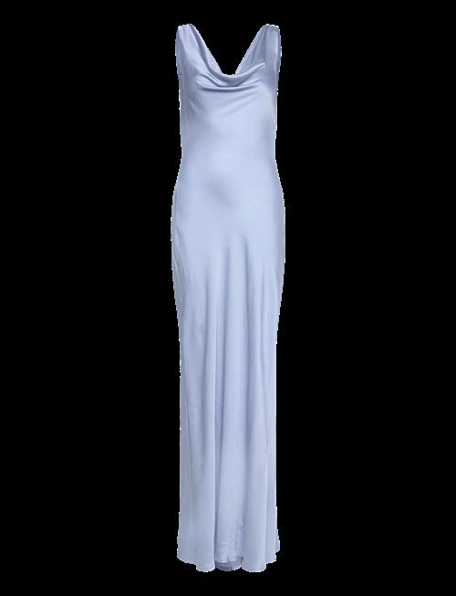 Malina | Leah Cowl Neck Satin Maxi Dress | M