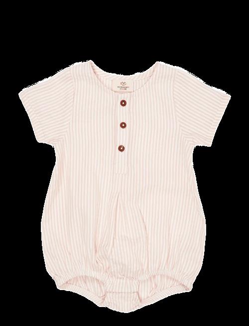 Copenhagen Colors | Seersucker Romper W. Sleeves | 62